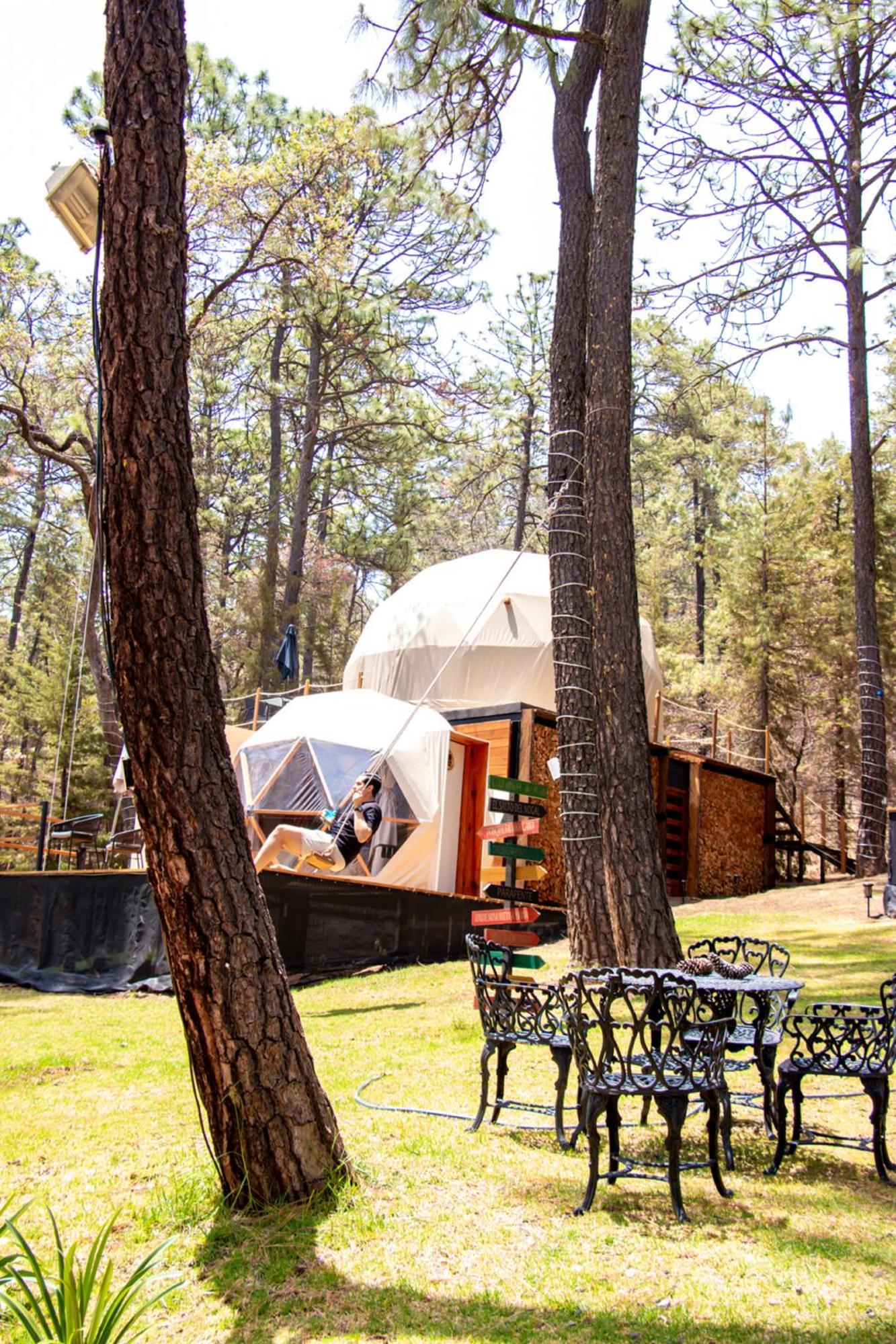 Luahara Glamping Tapalpa - Domo Natural Experience Buitenkant foto