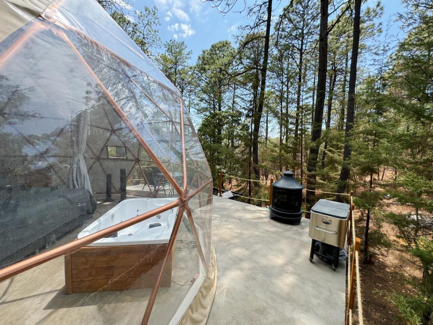 Luahara Glamping Tapalpa - Domo Natural Experience Buitenkant foto