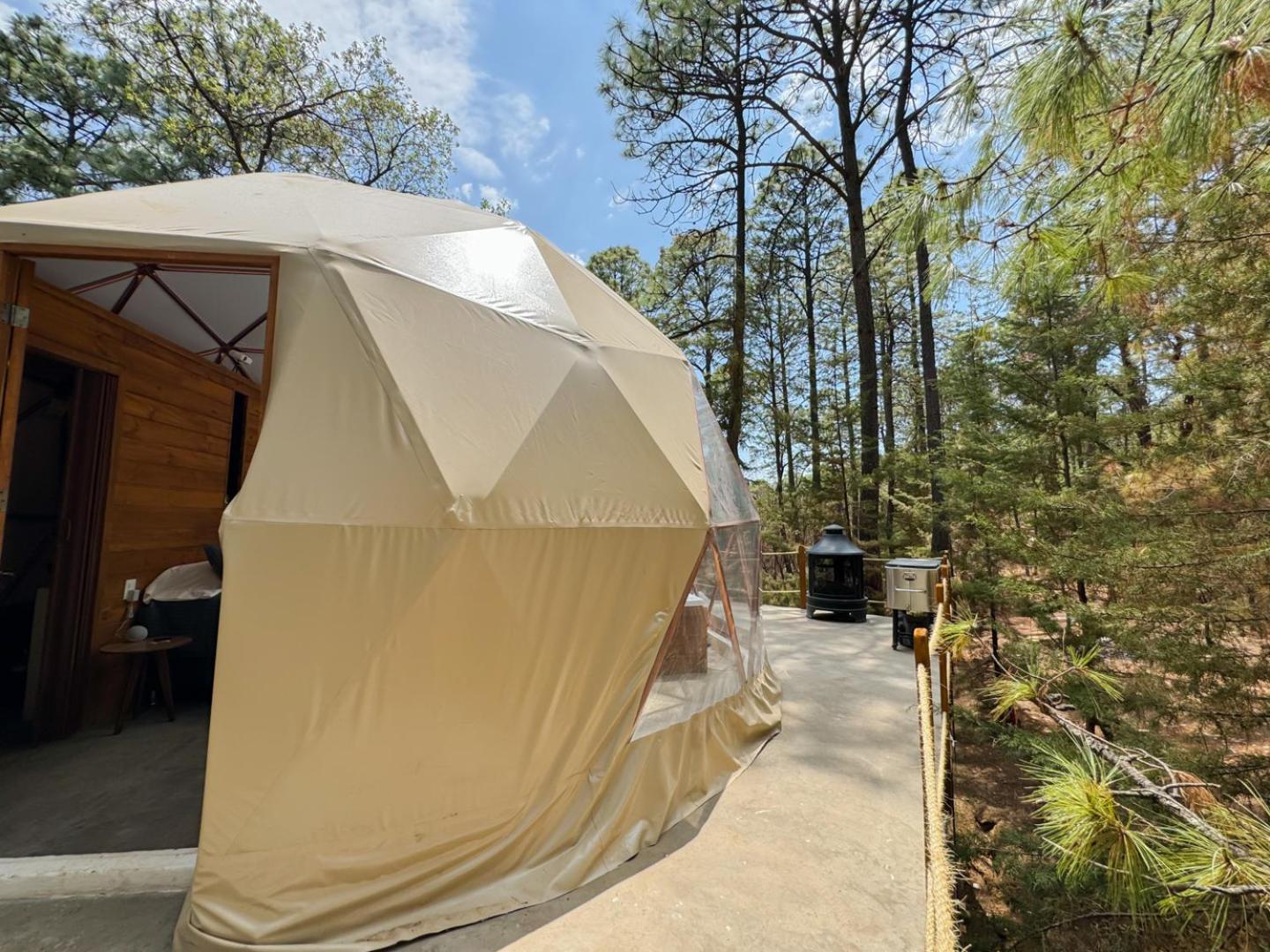 Luahara Glamping Tapalpa - Domo Natural Experience Buitenkant foto