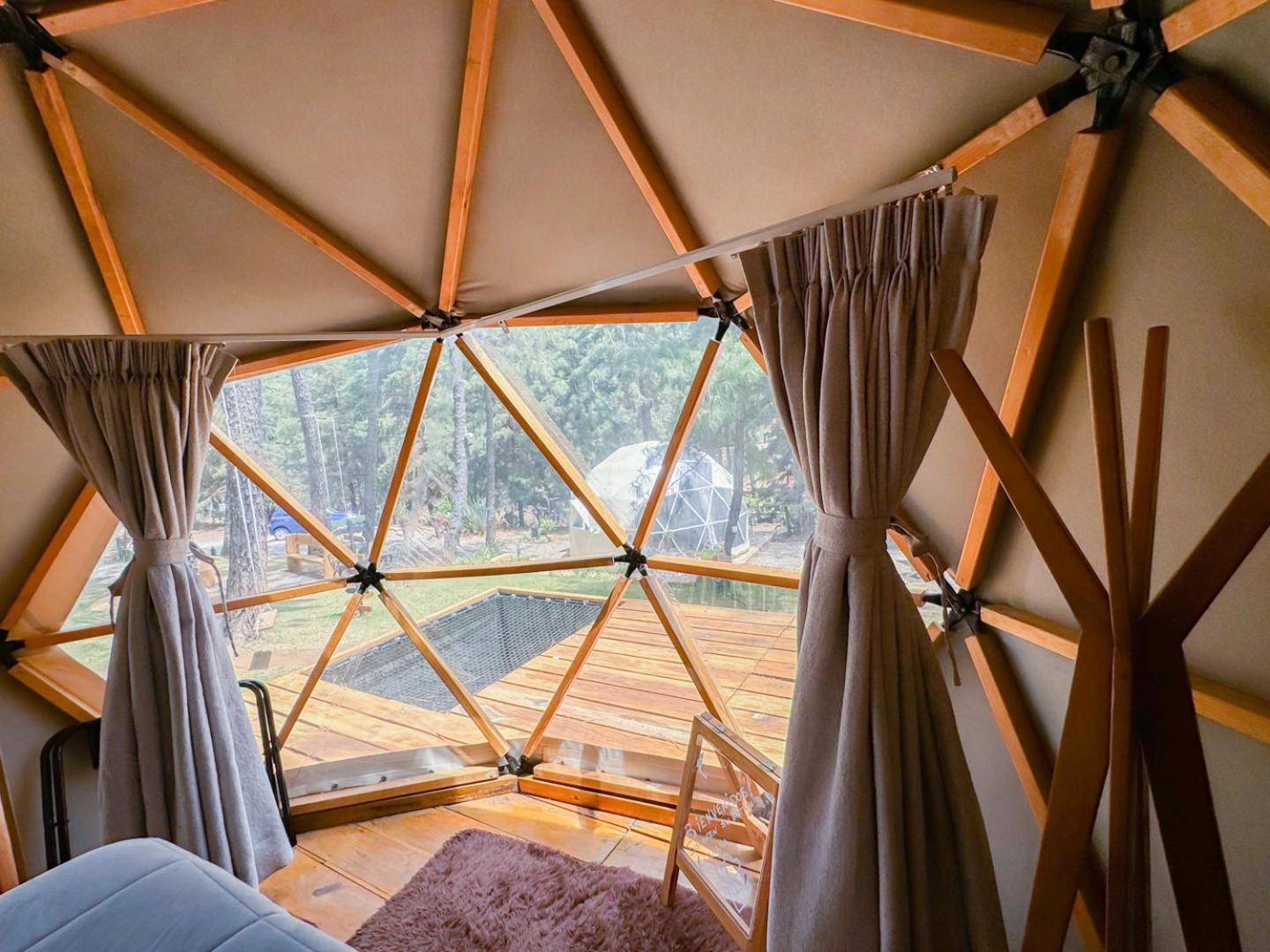 Luahara Glamping Tapalpa - Domo Natural Experience Buitenkant foto